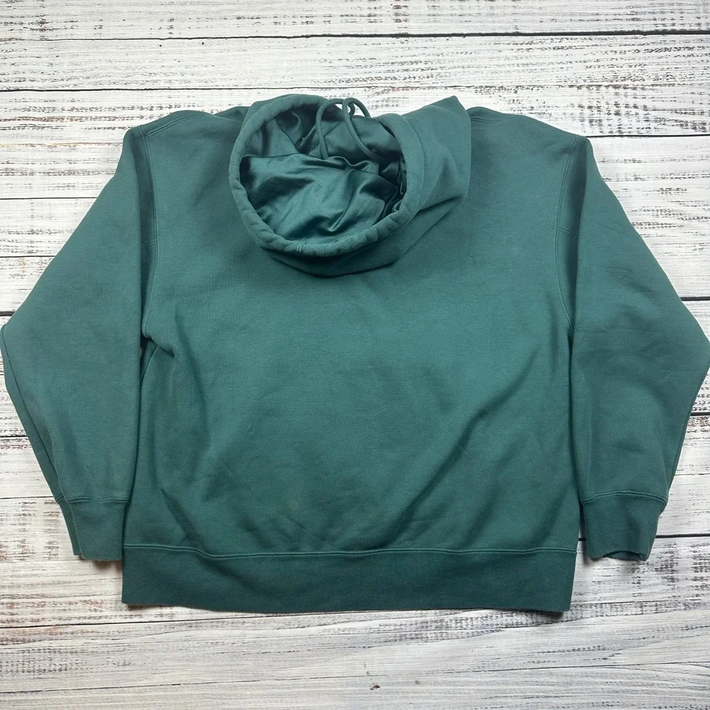 Jordan Hoodie Flight Essentials Fleece Pullover Cotton Green Size Medium